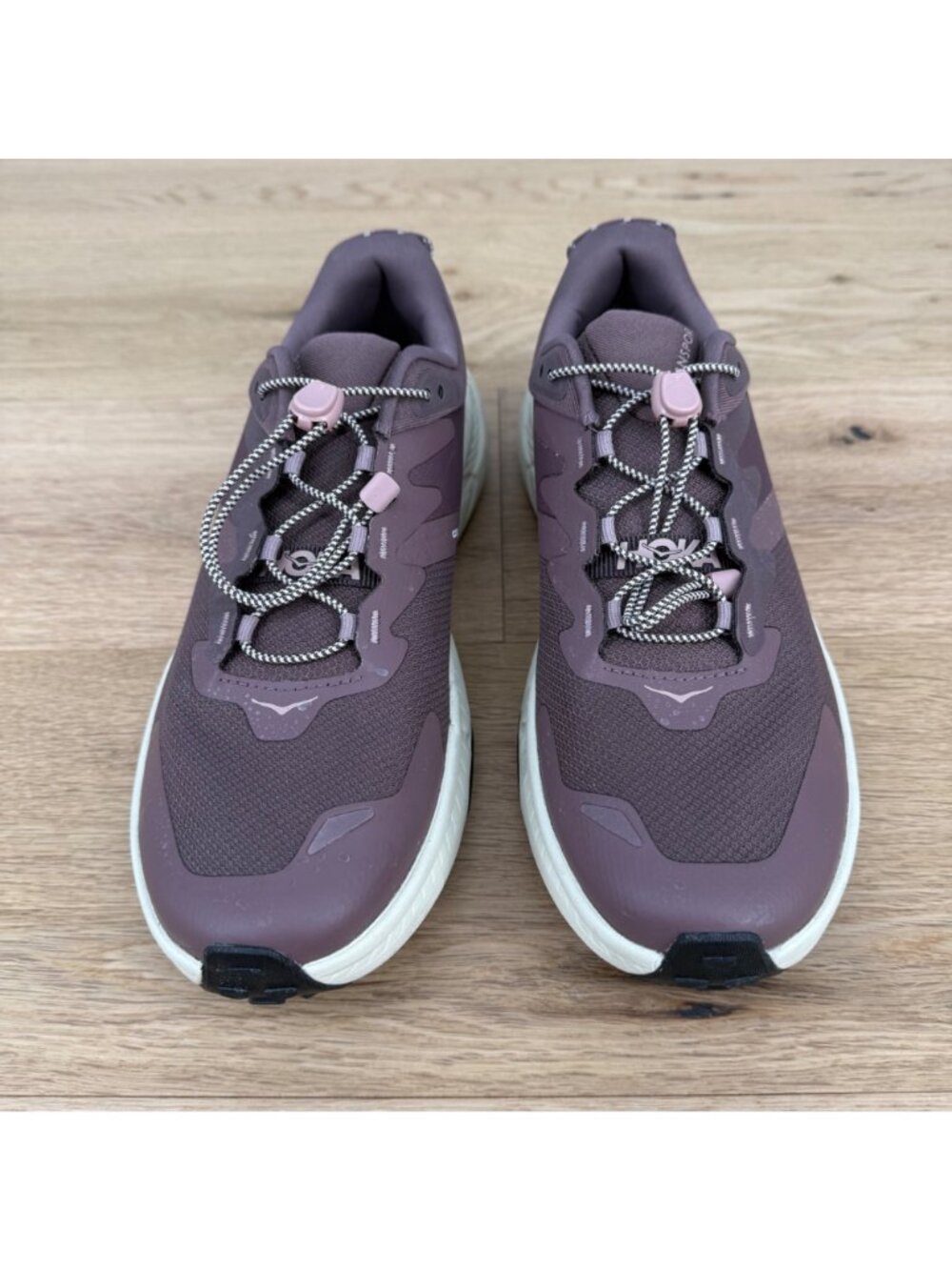 HOKA Womens Transport Shoe Sneaker Size 10 Smokey Quartz Oat Milk Lifestyle Hike - Picture 3 of 14